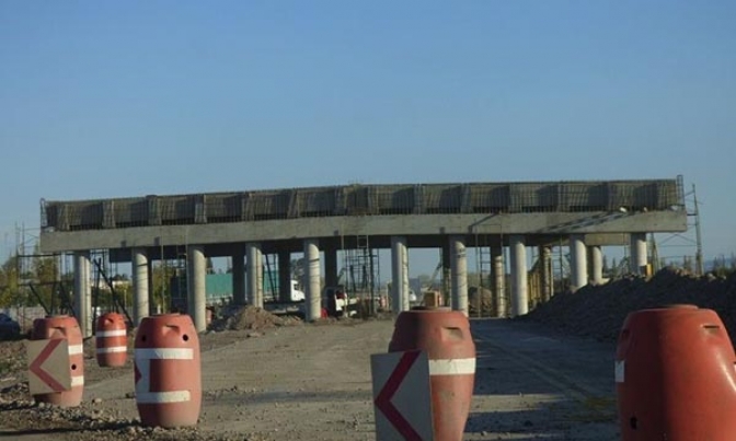 Desvío en RN 40, acceso Sur a San Juan