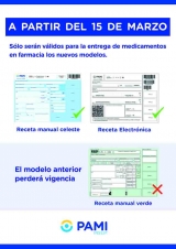 PAMI: nuevos modelos de receta