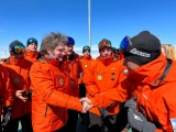 Milei llegó a la Antártida para visitar las bases Marambio y Esperanza