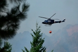 Tragedia en San Juan: siete personas murieron tras la ca&iacute;da de un helic&oacute;ptero que iba a combatir incendios forestales