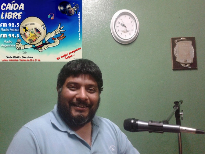 Matias Luna en el programa &quot;Caida Libre&quot; en la 94.3 radio Argentina y 92.5 radio Astica