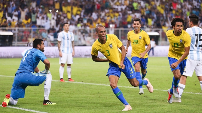Argentina perdió 1 a 0 ante Brasil en Arabia Saudita