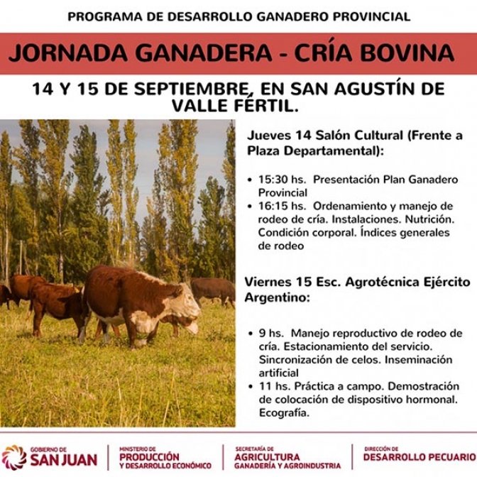 Jornada dinámica ganadera en Valle Fértil
