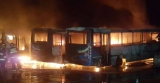 Mendoza: cuatro colectivos incendiados por completo