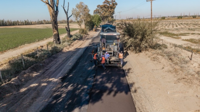 Comenzaron las obras para recuperar un tramo clave de calle Mendoza en Pocito