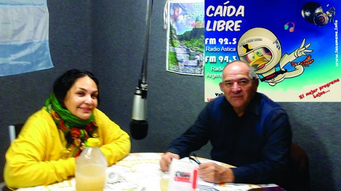 Cecilia Cortez en el programa &quot;Caida Libre&quot; Valle Fértil