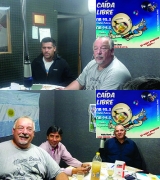 Dario Burgoa,Emilio Leiva y Alfredo Elizondo en el programa &quot;Caida Libre&quot; Valle Fértil