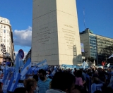 Protestas con epicentro en el Obelisco contra medidas para evitar los contagios de coronavirus