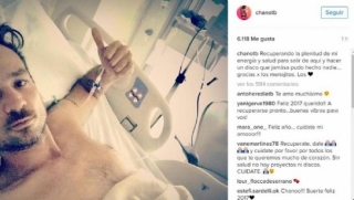 Internado, Chano envió mensaje y selfie para sus seguidores