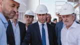 Uñac visitó junto a Dietrich una calera en Sarmiento